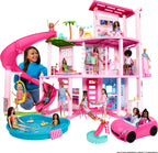 Puppenhaus Traumvilla HMX10 3 Etagen 10 Spielbereiche Pool Rutsche Aufzug 79 Teile mit Spielzeug-Welpe