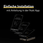 Elektronisches Türschloss Smart Lock Pro Bluetooth WLAN Matter App-Steuerung Fernzugriff Auto-Lock 1,5 Sekunden Montage ohne Zylindertausch