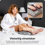 Elektrisches Fußmassagegerät MotionCiser mit Gehsimulation 10 Vibrationsstufen Infrarot-Wärme und Trainingsbändern