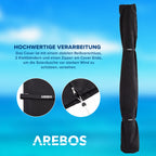 Solardusche 60 L mit Handbrause Thermometer schwenkbarem Duschkopf und Snap-In Technologie für Pool Garten Camping
