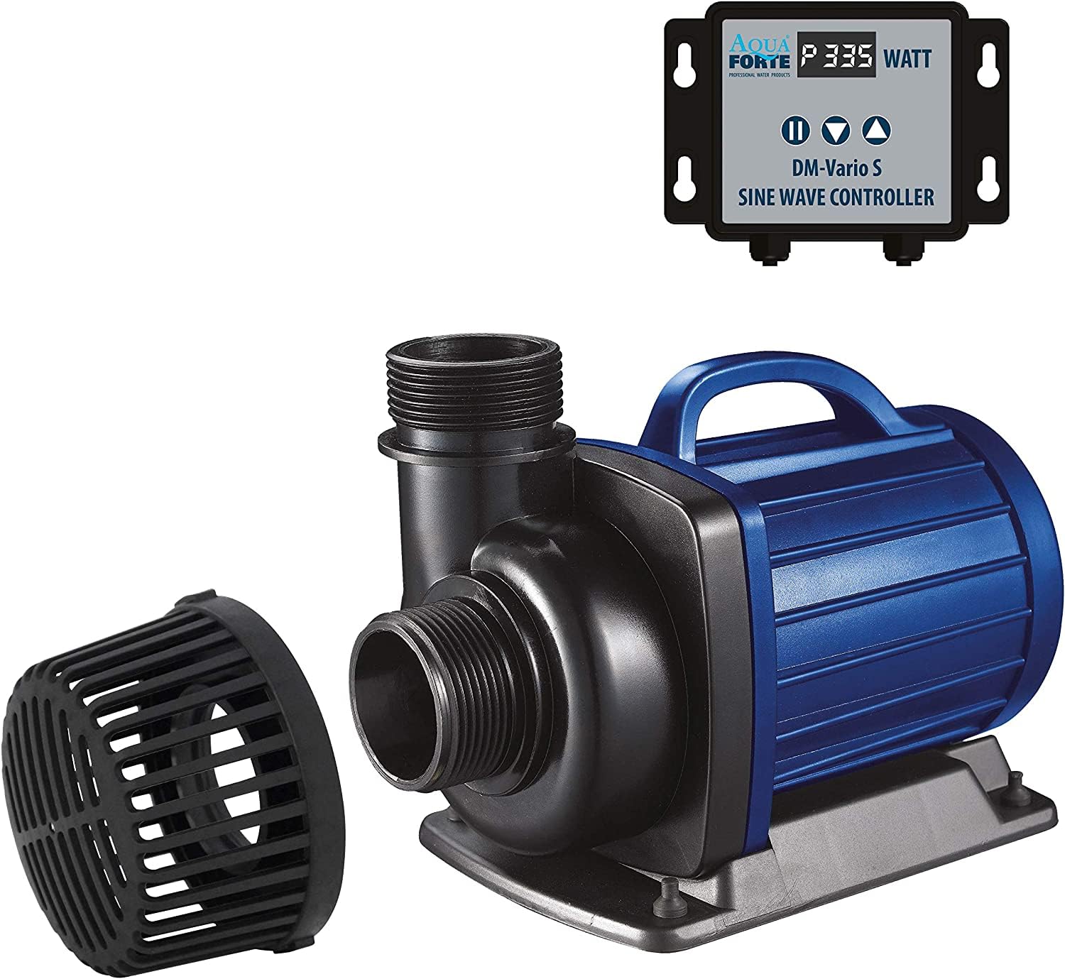 Teichpumpe DM-10.000 Vario 34–85 W bis 10.000 l/h 5,5 m Förderhöhe mit externem Controller