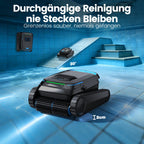 Poolroboter PC10 Boden Wand Wasserlinie 18927 LPH 120 Min Laufzeit 5200 mAh 4 l Filterkorb 150 µm für Pools bis 170 m²