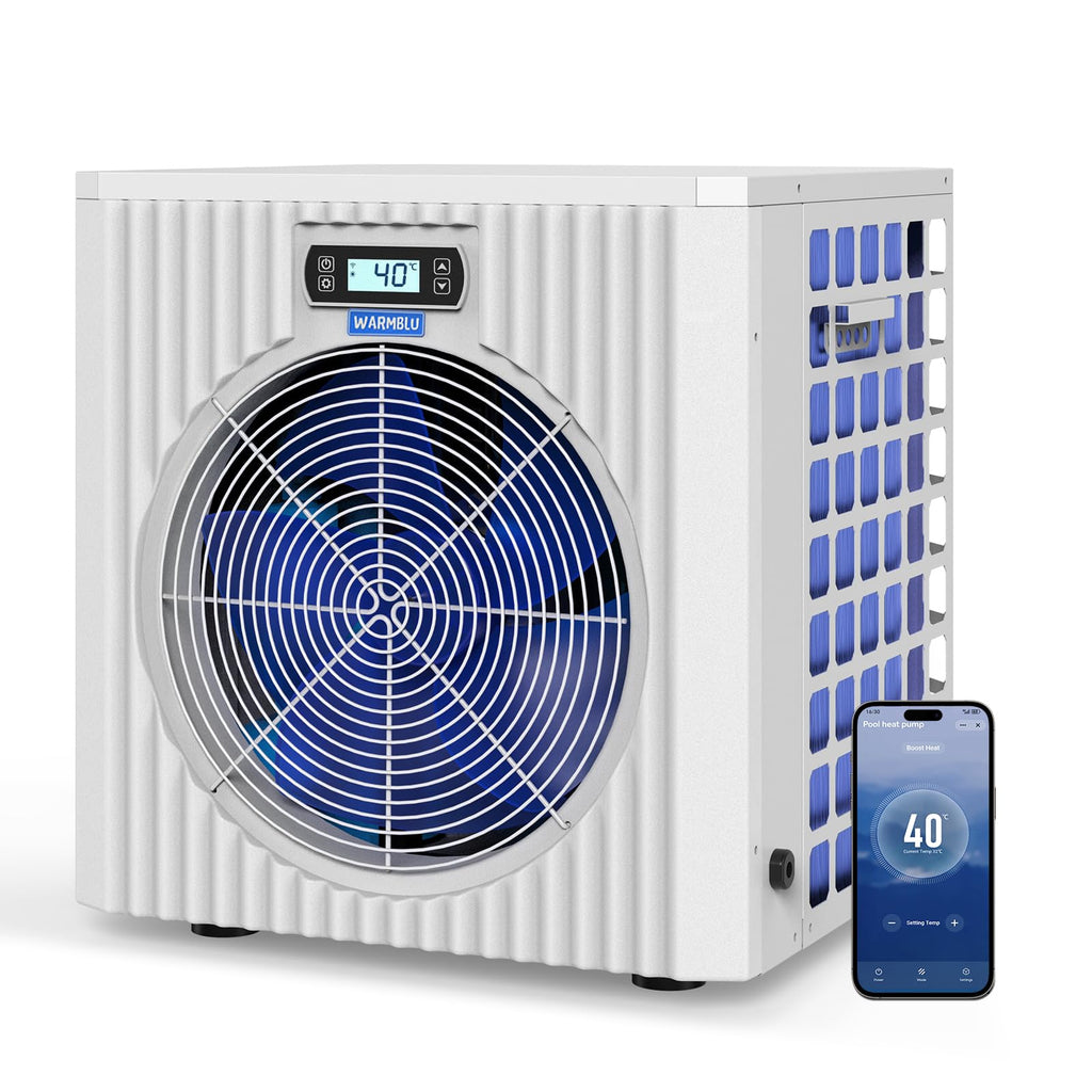 Pool Wärmepumpe H5 5 kW für Pools bis 20 m³ COP 5,51 Heizen Kühlen WLAN Steuerung Titan-Wärmetauscher