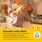 Tragbare elektrische Milchpumpe Motion InBra mit Akku 9 Saugstufen 24 mm Brusthaube 3 Silikoneinsätze Aufbewahrungstasche