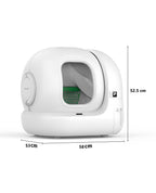 Katzentoilette selbstreinigend Pura Max 2 76 L App-Steuerung XSecure 8 kg Traglast 58 x 53 x 52,5 cm