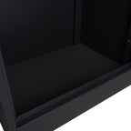 Paketbriefkasten mit Paketfach Neptun 186 l 112 x 50 x 37 cm verzinkter Stahl Rücklaufsperre Bodenmontage Anthrazit
