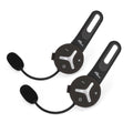 Bluetooth Helm Headset Duo 2er Set Intercom Gegensprechanlage DSP Geräuschunterdrückung 1000 m Freisprechanlage Fahrrad Ski Arbeit