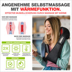 Nackenmassagegerät NM089 mit Shiatsu Massage Wärme Vibration Infrarot für Nacken Schultern Rücken und Beine