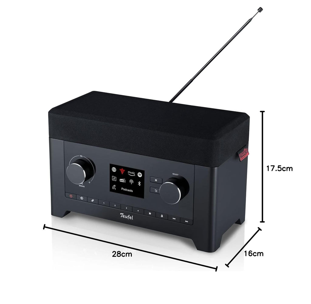 Digitalradio 3SIXTY mit DAB+ Internetradio Bluetooth WLAN 30 W 360-Grad-Sound Subwoofer Powerbank