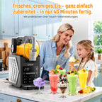 Slush Maschine 2,5 L mit 6 Programmen LED-Display Kompressor Selbstreinigung Keep Cool Funktion Modell FS306