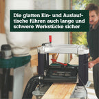 Dickenhobelmaschine DH 330 1800 W 330 mm Hobelbreite 152 mm Durchlasshöhe mit 2 HSS-Wendemessern und Absaugstutzen