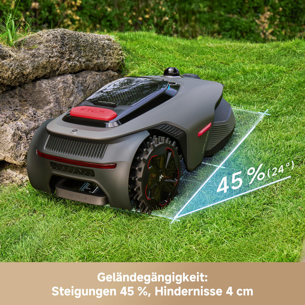 LiDAX Ultra 1600 Mähroboter ohne Begrenzungskabel 3D LiDAR KI Vision 1600 m² 4G 5 cm Kantenschnitt