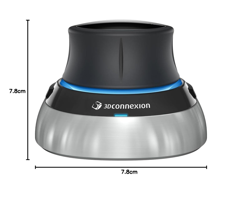 3D-Maus SpaceMouse Wireless Bluetooth Edition kabellos 2 programmierbare Tasten USB-C Akku Schwarz