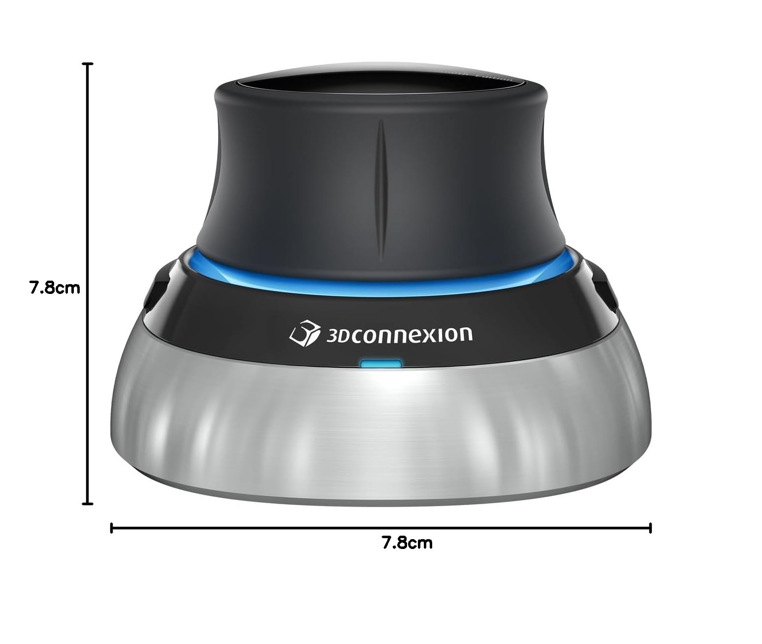3D-Maus SpaceMouse Wireless Bluetooth Edition kabellos 2 programmierbare Tasten USB-C Akku Schwarz