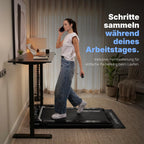 Laufband elektrisch klappbar P106FA 1–12 km/h mit 9 % Steigung LED-Display Tablet-Halterung für Gehen und Laufen