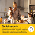Tragbare elektrische Milchpumpe Motion InBra mit Akku 9 Saugstufen 24 mm Brusthaube 3 Silikoneinsätze Aufbewahrungstasche