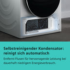 iQ700 Wärmepumpentrockner 9 kg WR47B2C40 selbstreinigend AutoDry Kurzprogramm 40 Min Touch Control