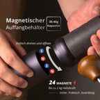 Manuelle Kaffeemühle J-Ultra Konisches Mahlwerk 40g Auffangbehälter Klappgriff Einstellbare Mahlgradeinstellung