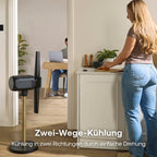 Flügelloser Standventilator FlexBlade 48 W mit 5 Stufen 36 dB 180° Luftauslässen 90° Oszillation 10-Stunden-Timer und Fernbedienung