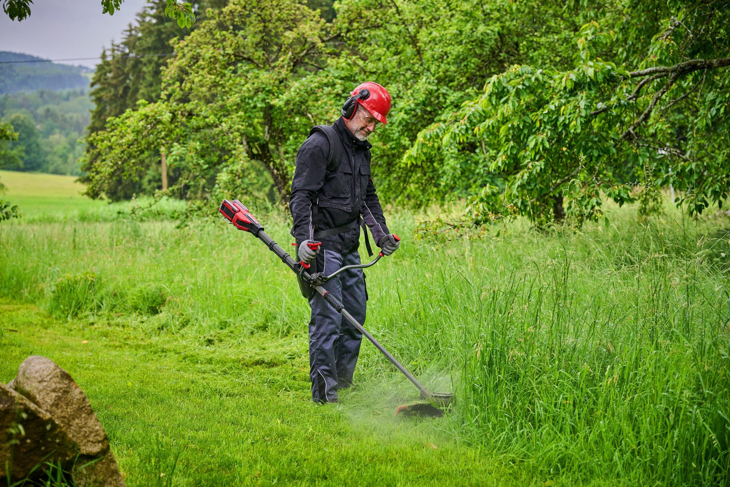 Akku-Sense GP-BC 36/430 Li BL 36 V 43 cm Schnittbreite Brushless-Motor mit 3-Zahn-Messer und Doppelfadenspule