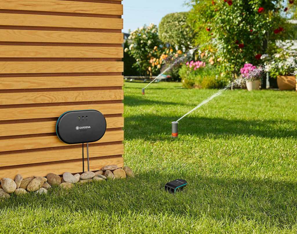 Smart Irrigation Control Sensor Set Mehrkanalsteuerung mit Sensor Gateway Wi-Fi LAN App 24 V für 6 Gartenbereiche