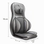 Shiatsu Massagesitzauflage mit Wärme 3D-Knetmassage Rollenmassage 3 Intensitätsstufen 15-Minuten-Timer für Nacken Rücken Schultern