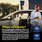 AGM Autobatterie 95 Ah 850 A 12 V 353 x 175 x 190 mm Start-Stopp xEV 6 Zellen SAE-Klemme 595901085
