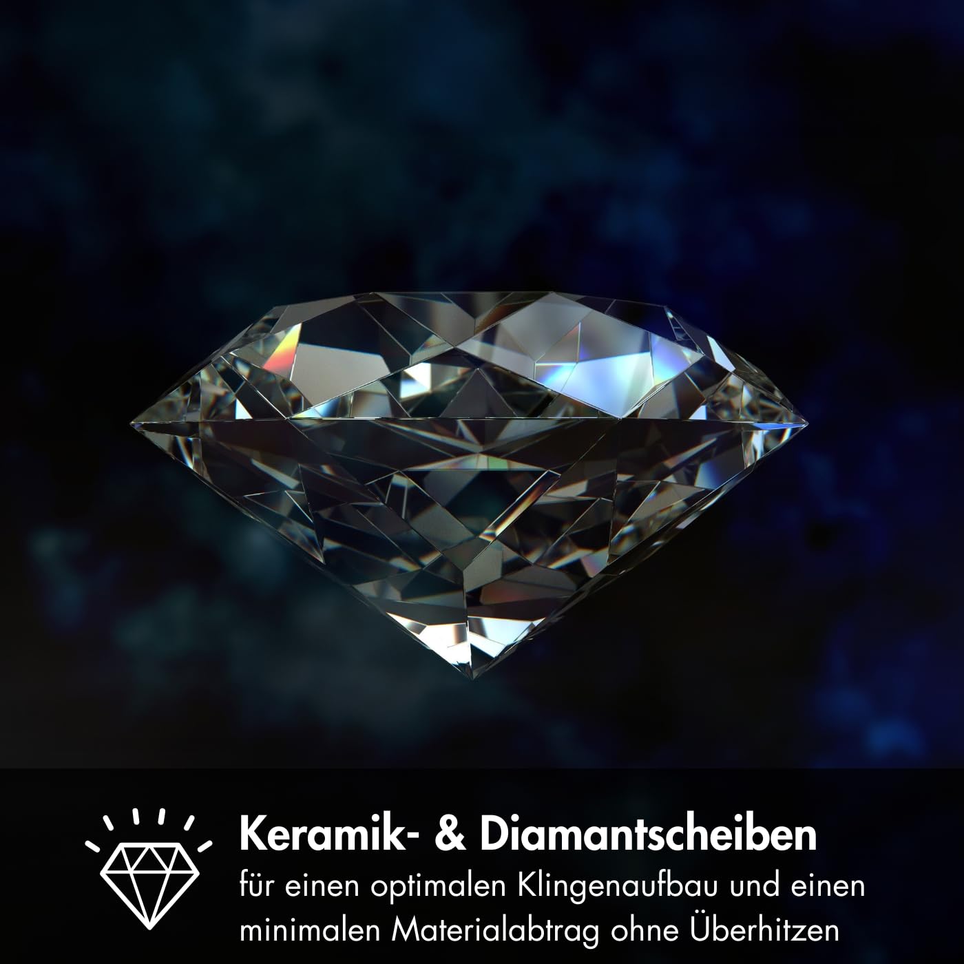 Messerschärfer CX125DE 3 Stufen 15° Schleifwinkel mit Diamantscheiben für Küchen Jagd und Gewerbemesser