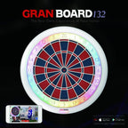 Elektronische Smart-Dartscheibe GranBoard 132 mit Bluetooth 4.0 13,2 Zoll Turniergröße und 2-Loch Double- und Triplefeldern