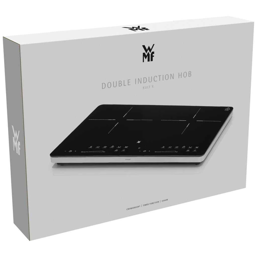 Induktionskochfeld Kult X Doppel 0415320011 2 Platten 2 Kochzonen 3500 W 8 Stufen Topferkennung Touch-Display Timer