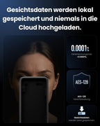Smart Lock Ultra Vision Pro Combo mit 3D-Gesichts- und Handvenenerkennung WLAN App Steuerung Matter HomeKit
