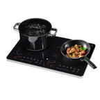 Induktionskochfeld Kult X Doppel 0415320011 2 Platten 2 Kochzonen 3500 W 8 Stufen Topferkennung Touch-Display Timer