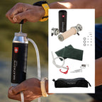 Outdoor-Wasserfilter Pocket 2010000 mit Keramikfilter bis 50000 L 1 L/min kompakter Pumpfilter mit Vorfilter