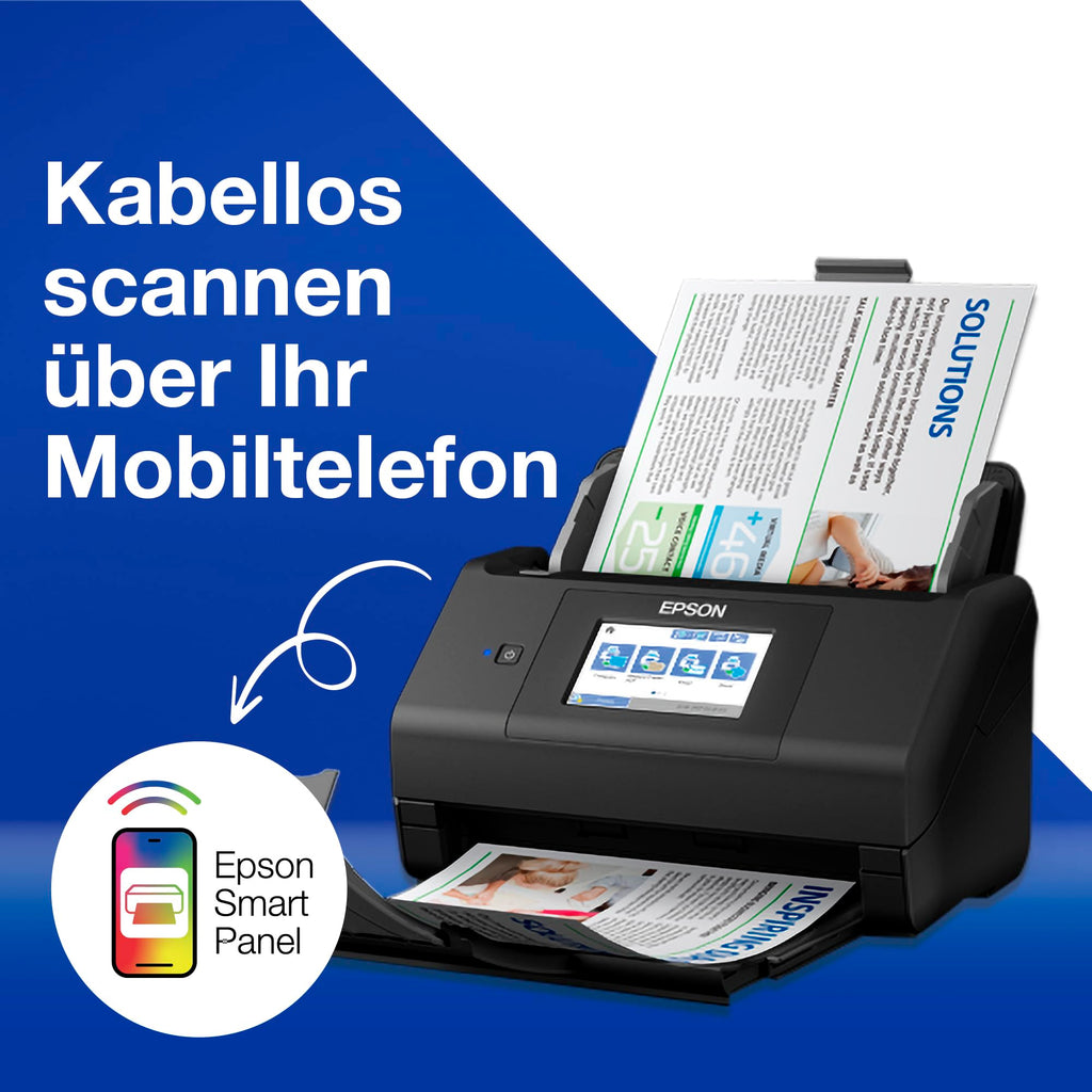 Dokumentenscanner ES-580W A4 Duplex WLAN USB 3.0 35 Seiten 70 Bilder pro Minute 100 Blatt Dokumenteneinzug