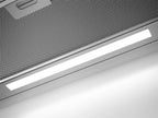DPE5660M Flachschirmhaube 60 cm 660 m³/h 4 Stufen LED Abluft Umluft 69 dB Metall