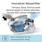 Tierhaar Waschsauger AQUA+ PET & FAMILY 1700 W Wasserfilter Nasssaugen Trockensaugen Wischfunktion
