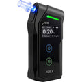 Alkoholtester ACE X mit elektrochemischem Sensor 0,05 Promille Abweichung 6 Mundstücke Transporttasche und 2 AAA-Batterien