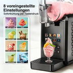 Slushmaschine 2,7 l mit 8 Programmen One-Touch Start Selbstreinigung für Slush Frappé Milchshake und gefrorene Getränke