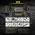 Brushless RC Monster Truck 1:10 4WD bis 50 km/h All-Terrain wasserdicht mit Carbonfaser und Fernsteuerung