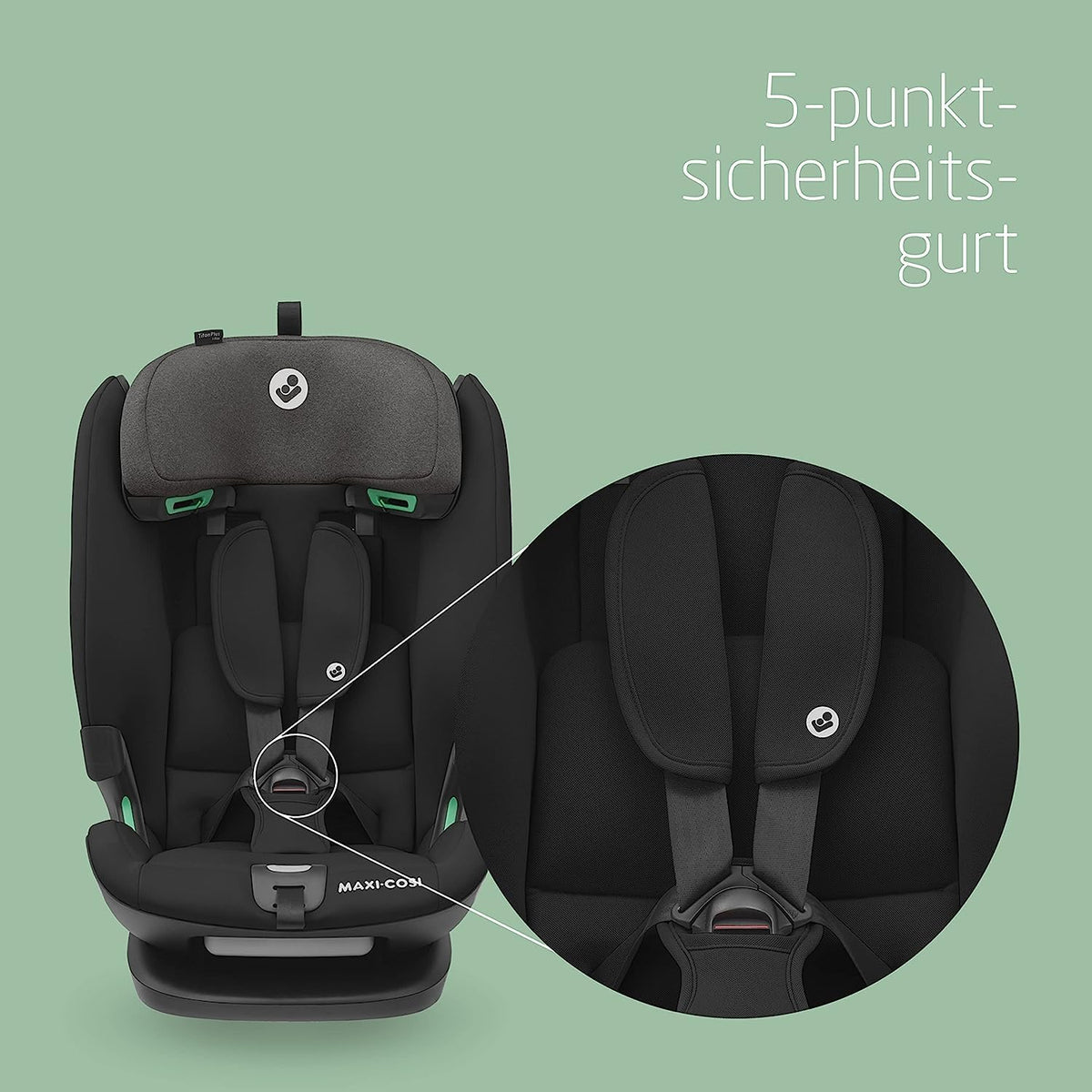Kinderautositz i-Size Titan Plus 76-150 cm ISOFIX G-CELL Seitenaufprallschutz 4 Liegepositionen
