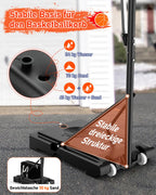 Höhenverstellbarer Basketballkorb LM052 145–305 cm mit 110 x 75 cm Rückwand Rollen und befüllbarer Standbasis
