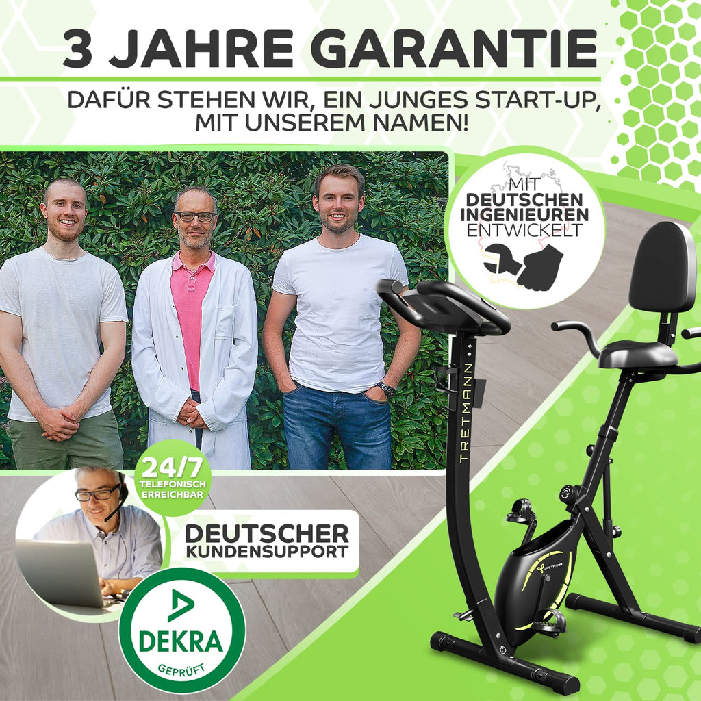 3in1 Heimtrainer Fahrrad klappbar mit Magnetwiderstand 10 Stufen tiefem Einstieg SoftFoam Sitz und 140 kg Belastbarkeit