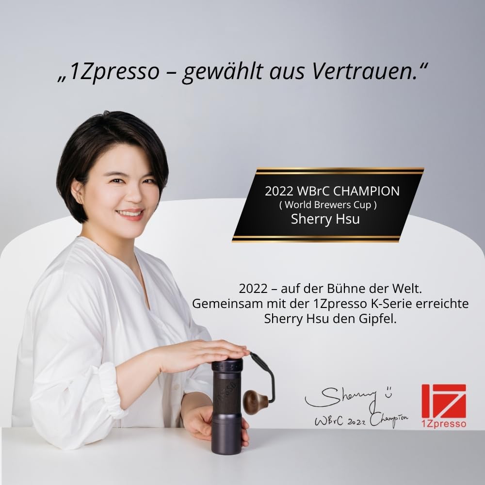 Manuelle Kaffeemühle J-Ultra Konisches Mahlwerk 40g Auffangbehälter Klappgriff Einstellbare Mahlgradeinstellung