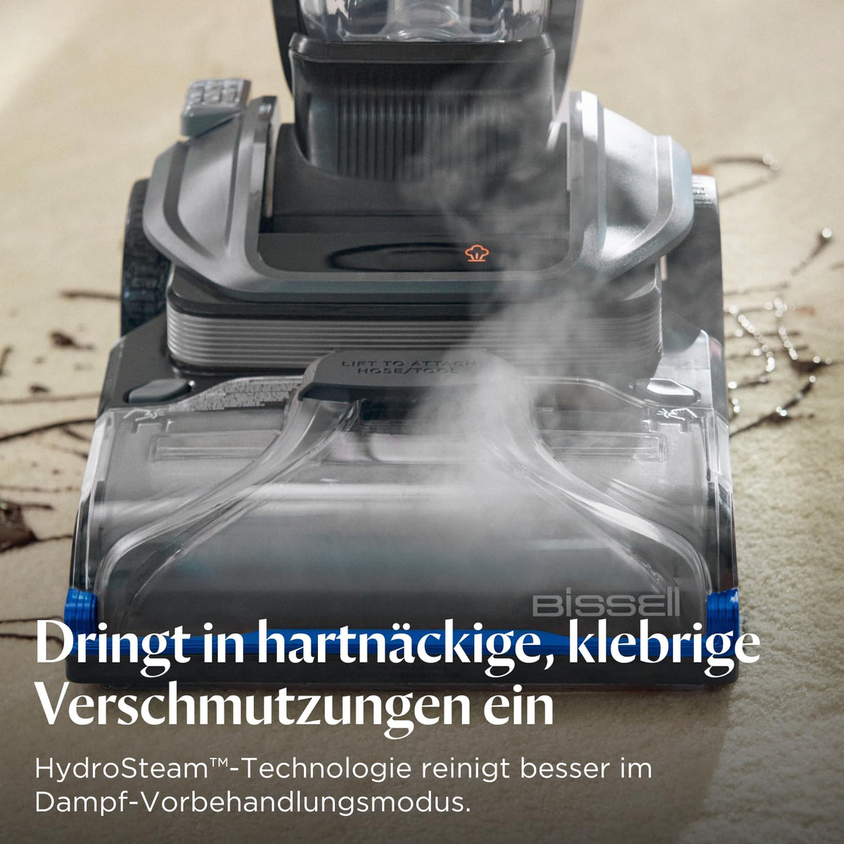 Teppichreiniger Revolution HydroSteam 3670N 1300 W Dampfreiniger Nasssauger HydroSteam-Technologie