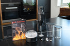 Stabmixer M200 BBQ 98215 200 W 2 Geschwindigkeitsstufen mit Zerkleinerer und Zubehör Set