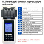 Pool-Wasseranalysegerät PoolLab 2.0 27 Parameter mit WiFi Bluetooth App Aufbewahrungskoffer und Wasserstandsausgleicher