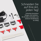 Kabelloses Haarschneider Set Magic Clip Detailer Li Titan DLC Klingen 100 Minuten 6 Aufsätze