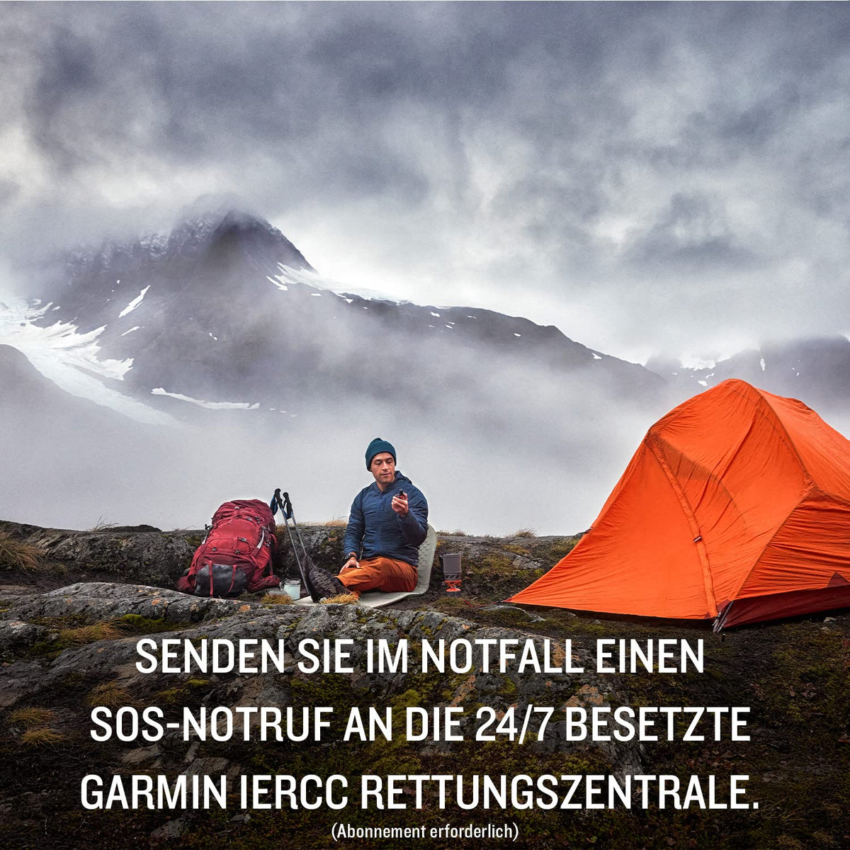 Satelliten-Kommunikationsgerät inReach Mini 2 mit SOS Zwei-Wege-Nachrichten TracBack IPX7 Schwarz/Rot