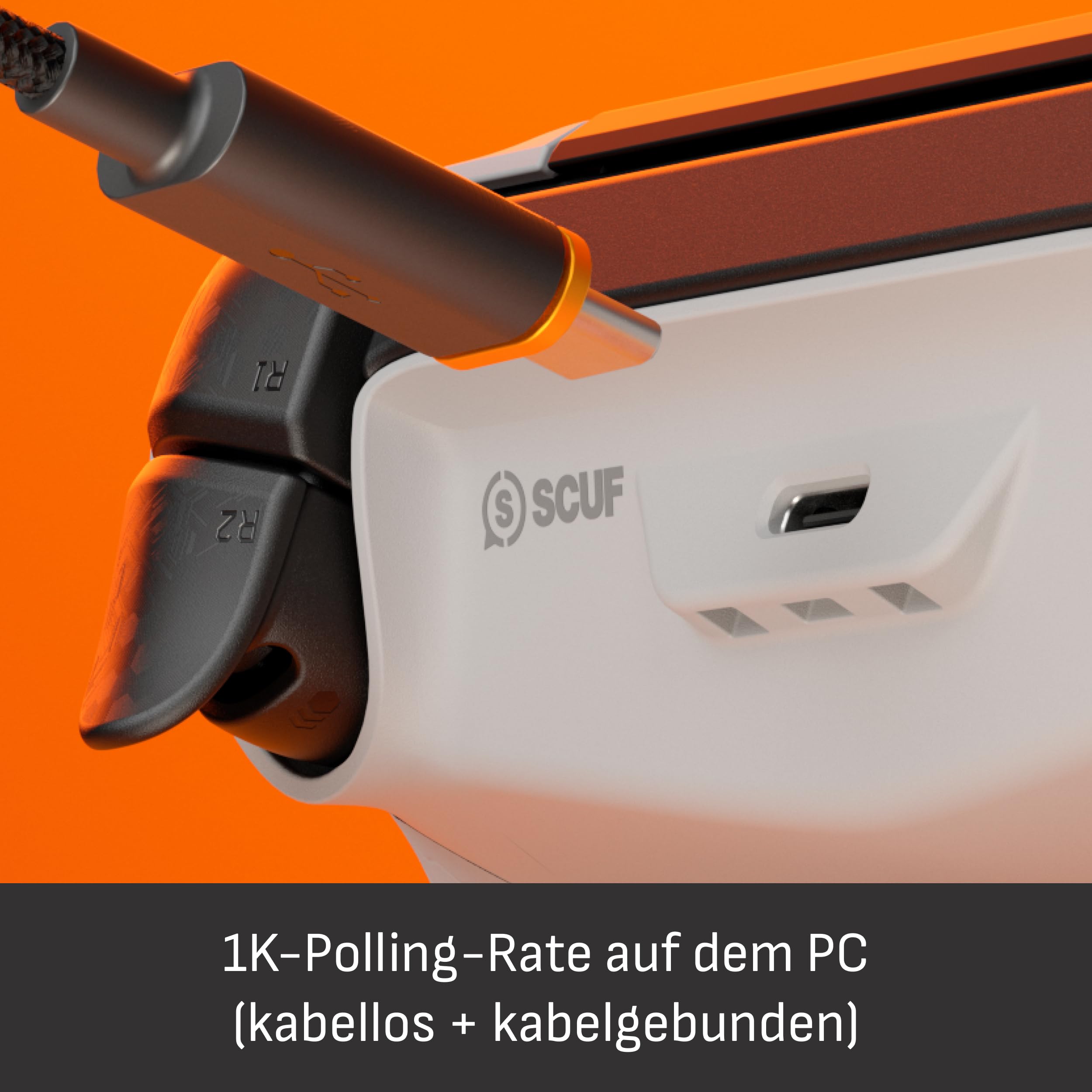 Kabelloser PS5 Performance-Controller OMEGA mit TMR Thumbsticks 11 Zusatzeingaben und Instant-Triggern