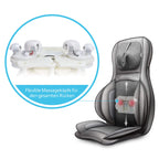 Shiatsu Massagesitzauflage mit Wärme 3D-Knetmassage Rollenmassage 3 Intensitätsstufen 15-Minuten-Timer für Nacken Rücken Schultern